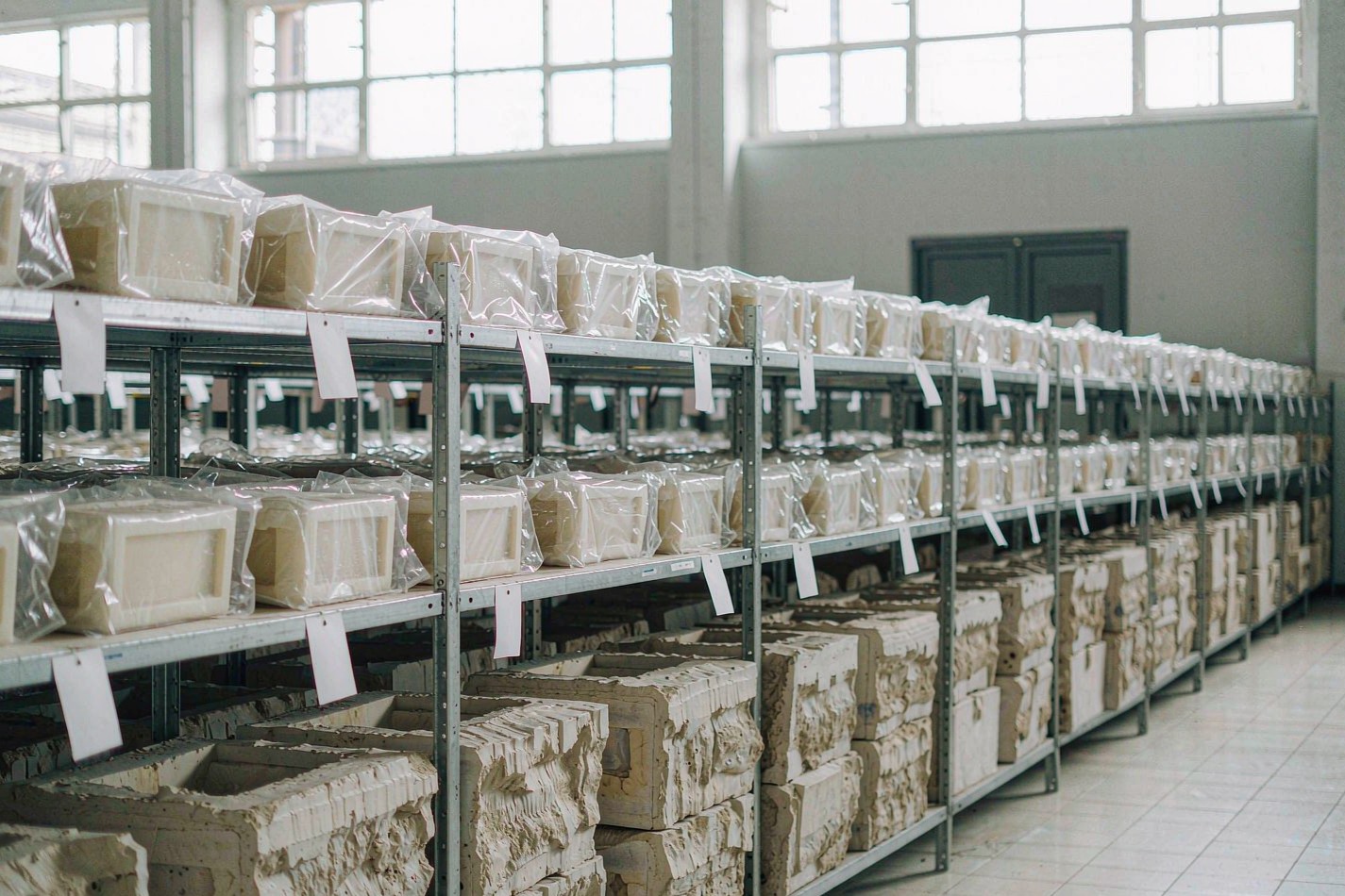 Production process at DAK Collectibles, deliberately obscured